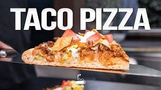 THE TACO PIZZA FROM CASEY'S (VIEWER SUGGESTED RECIPE) | SAM THE COOKING GUY