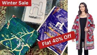 Nishat Linen Flat 40% Off Sale Shopping Haul || Winter Sale 2022