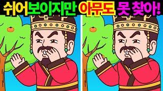 쉬어보인다고 도전하다가 20대도 한개도 못찾은 난이도! 만약 당신이 2개이상 찾는다면 천재! 절대 두뇌노화걱정 마세요!