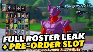 Dragon Ball Sparking! Zero Full Roster LEAK & Pre-Order Secret Character REVEAL