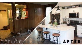 Brown House Renovation -The before and after | Whole house remodel