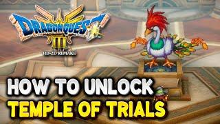 Dragon Quest 3 HD-2D Remake How to unlock TEMPLE OF TRIALS secret area (Final Post-Game Area)