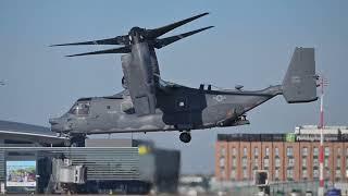 Bell Boeing V-22 Osprey na lotnisku w podrzeszowskiej Jasionce