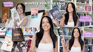 finishing 2 romantasy series, 5 star reads, & book shopping ️ weekly reading vlog