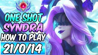 S+ HOW TO PLAY & CARRY WITH SYNDRA MID GUIDE - FULL ONE-SHOT | Best Build & Runes  League of Legends