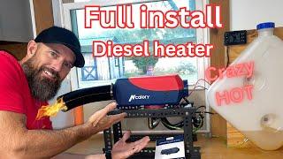 Installing 12V Diesel heater in a Garage (8KW bluetooth Hcalory)