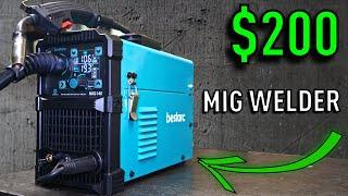 A CHEAP GAS Mig Welder For Just ~ $200 ! - BESTARC MIG145