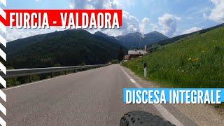 Roadbike descent from Passo Furcia towards Valdaora (Val Pusteria) · Dolomites · South Tyrol