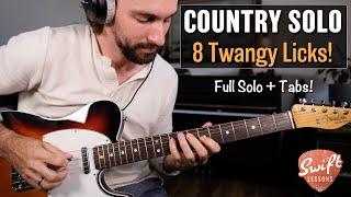 Complete Country Guitar Solo Lesson | 8 Classic Licks + Tabs!