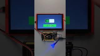 Controlling LED using Arduino Mega and Nextion HMI diplay.