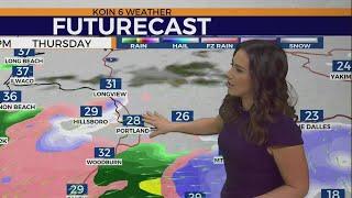 KOIN 6 Weather: Snow continues falling around Oregon