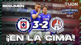 Resumen y goles | Cruz Azul 3-2 San Luis | Torneo Guard1anes 2021 BBVA MX - J16 | TUDN