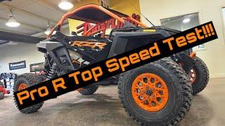 Top Speed Polaris RZR Pro R Launch Edition 0-60 1/4 mi 4 cyl 2.0L 225hp