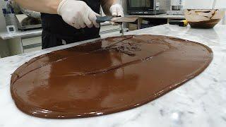 카카오를 직접 구워 만드는 수제 초콜릿 / Chocolate made by roasting cacao beans - korean street food