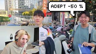 xQc Can't Believe People in China say "Adept -50%"