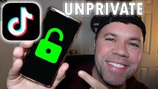 How To Un Private Tik Tok Account | Make TikTok Account Private to Public