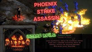 DIABLO 2 RESURRECTED PHOENIX STRIKE ASSASSIN  INSANE BUILD