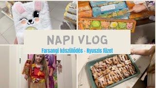 NapiVlog (febr. 26.) - Farsangi készülődés - Nyuszis füzet