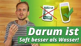 Säfte sind besser als Wasser aus Umkehrosmose oder Destilliergeräten