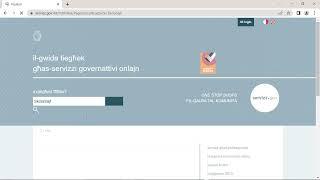 Accessing Information on FES Services from servizz.gov.mt