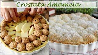 Metti mele e amaretti sulla frolla e prepara la CROSTATA AMAMELA - La cucina di Rita