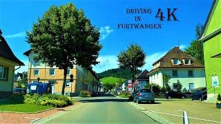 Driving in Furtwangen im Schwarzwald, Germany - 4k Video - Driving Tour