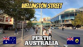 Exploring Perth Australia: City Walking Tour of Wellington Street 2024 (Part 1)