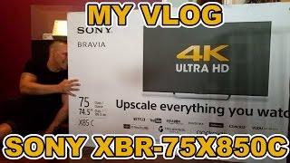 Sony XBR-75X850C 4K ULTRA HD TV VLOG