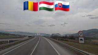 Truck Life - Fast Crossing Romania, Hungary, and Mountain views in Slovakia.