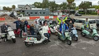 Vespa Club of St Petersburg, Florida - Inaugural Ride