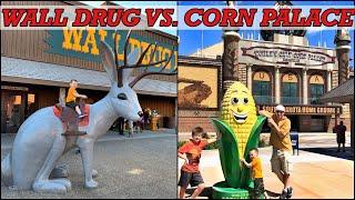 WALL DRUG VS. CORN PALACE in South Dakota with kids!!!