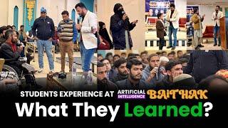 Experience at AI Baithak: What Students Learned?