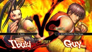 Ultra Street Fighter IV USF4 Remix Mod CPU Vs. CPU - Ibuki(Remix) Vs. Guy (Koryu)