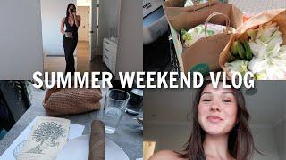 summer weekend in Boston! workouts, grocery haul & dinner with Emma