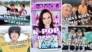 K-POP news: Jimin & Jungkook (BTS) wracają! Stray Kids idą do Marvela?! K-popowy teledysk w Polsce!