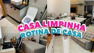 ROTINA DE DONA DE CASA + MOTIVAÇÃO DE LIMPEZA + CASA LIMPINHA XÔ SUJEIRA + PRODUTINHOS DE LIMPEZA 