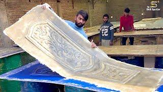 Young Guys Making Fiberglass Doors, Profitable idea For Beginners, PVC Doors Casting