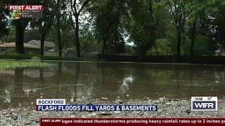 Rockford-area flash flooding transforms front yards into lakes