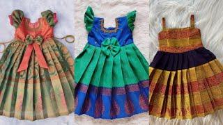 Latest Silk Frock Designs for Girl Babies | Party Wear Pattu Gown for Girl Babies 2024 | Pattu Frock