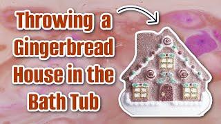 Gingerbread House Bath Bomb has a Ring Hidden Inside!