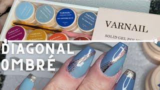 My Own Nails With Varnail Solid Gel Colours | Easy Diagonal Ombré