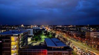 Aussicht Darmstadt by Night vom Maritim Hotel Germany