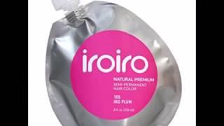 IROIRO Premium Natural Semi Permanent Hair Color 105 Iro Plum 8oz