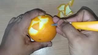 V cut carving | Basic fruit carving tutorial by abida's design | Abida sultana | Multa carve