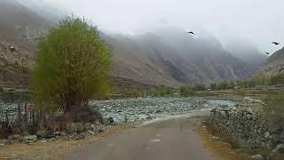 Beautiful Hushe valley gilgit in Gilgit Baltistan Skardu mystic river and driving along Jeep