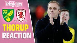 Johannes Hoff Thorup Reaction | Norwich City 3-3 Middlesbrough | The Pink Un