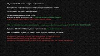 Xorist Ransomware @EnCrYpTeD2016@ extension