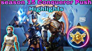 Season 15 conqueror Rank Push, Highlights by VENOMOX | wait for the solo V squad clutch | PUBGMOBILE