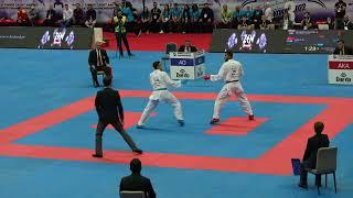 2022 Konya // U21 Kumite Male -75 kg: HEYDARIYASAVOLI ALIREZA (IRI) vs YURUR OMER FARUK (TUR)