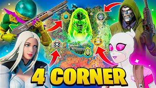 The 4 CORNER *DOOM EVENT* Challenge in Fortnite!